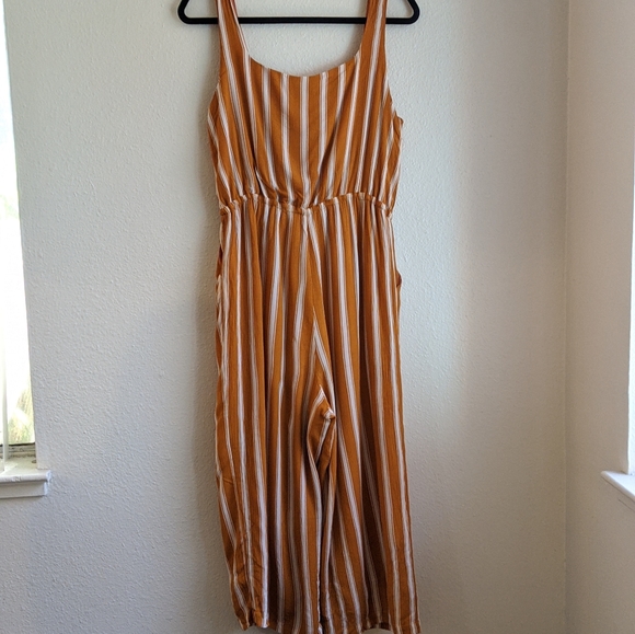 Lulu's 🌿 In the sunshine Striped Culotte Jumpsuit - Picture 4 of 6
